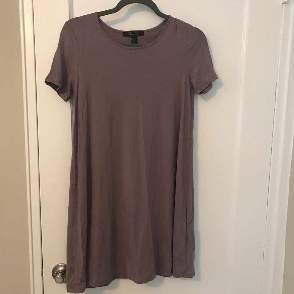 Forever 21 purple T-shirt dress
